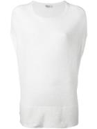 Sequin-embellished Knitted Top - Women - Silk/linen/flax/polyamide - M, White, Silk/linen/flax/polyamide, Brunello Cucinelli