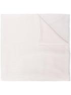 Allude Classic Oversized Scarf - White
