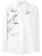 Blumarine Embroidered Shirt, Women's, Size: 44, White, Cotton