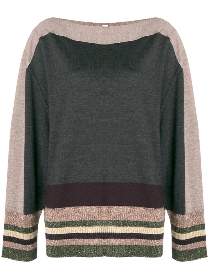 Antonio Marras Stripe Detail Sweater - Grey
