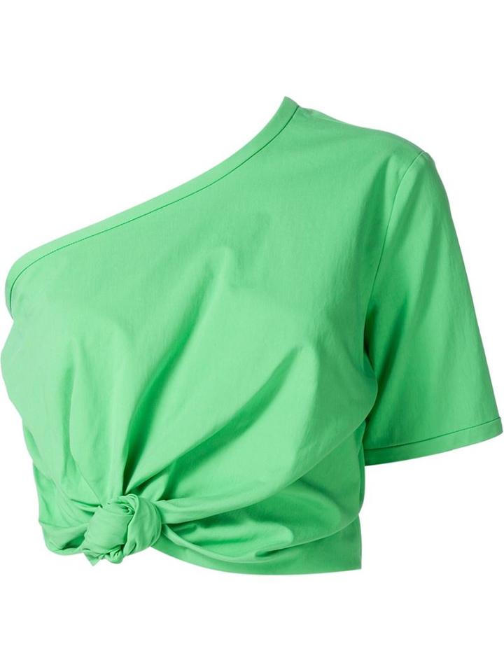 Rosie Assoulin One Shoulder Cropped Top