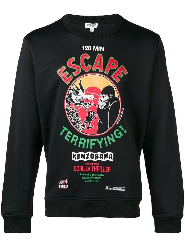Kenzo Escape Round Neck Sweatshirt - Black
