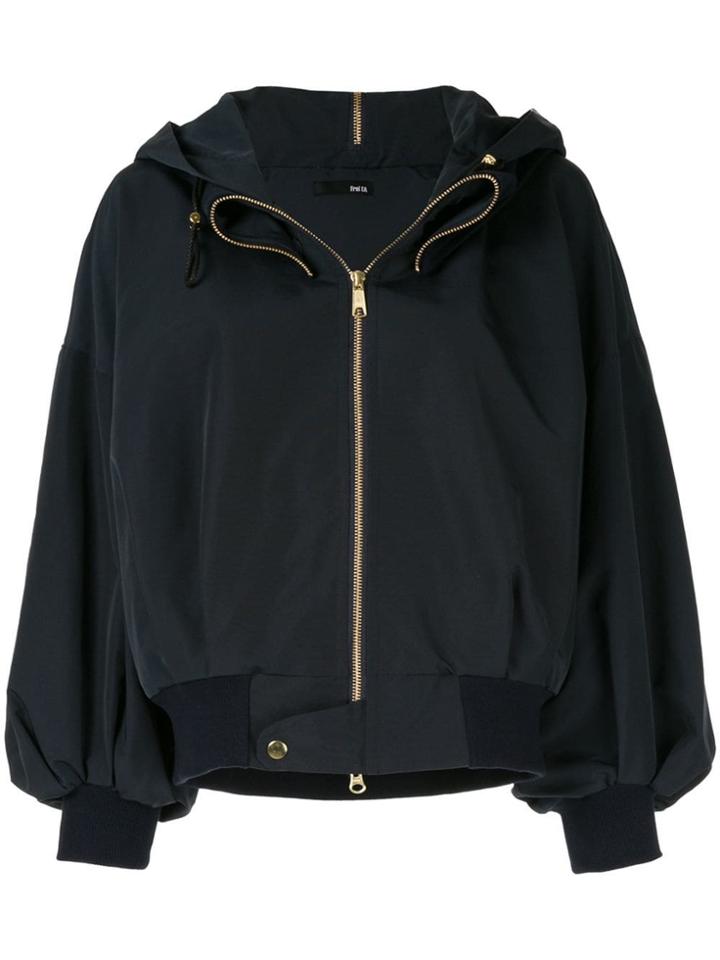 Frei Ea Hooded Bomber Jacket - Blue