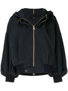 Frei Ea Hooded Bomber Jacket - Blue