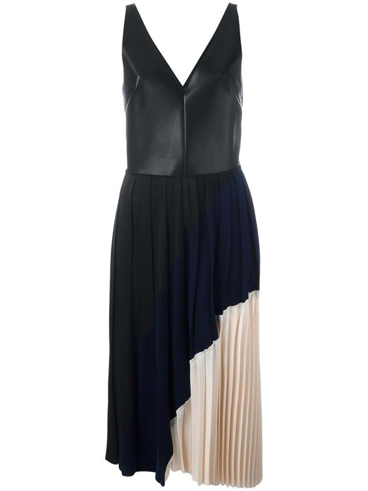 Cédric Charlier Pleated Dress - Black