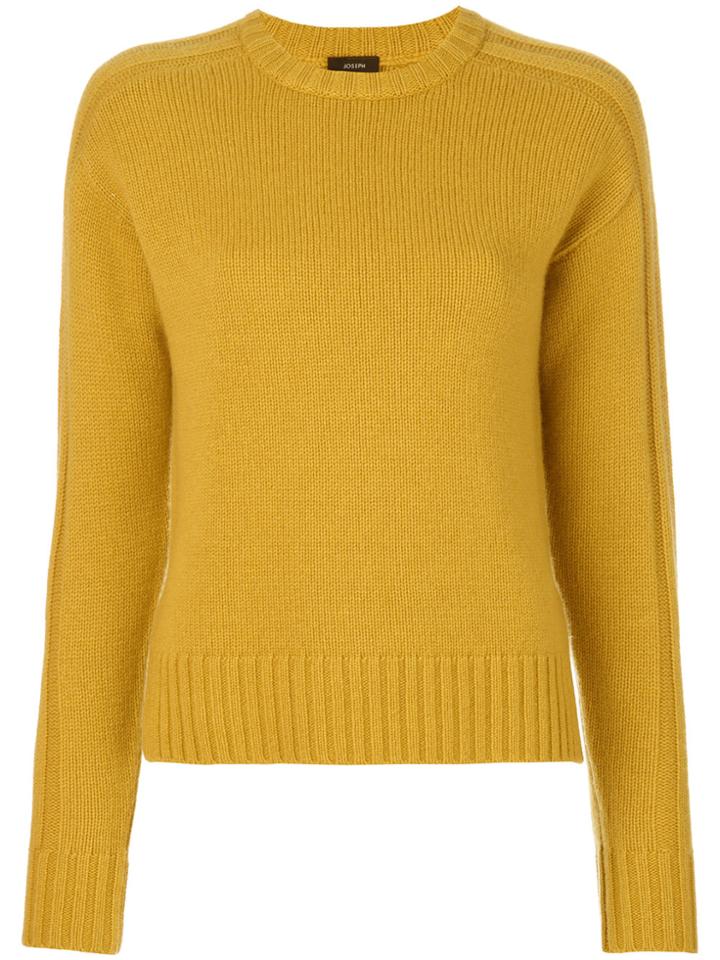 Joseph Crew Neck Jumper - Yellow & Orange
