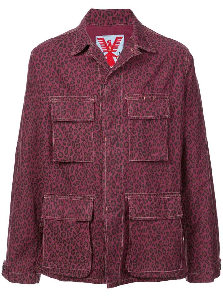 Adaptation Leopard Print Fitted Jacket - Pink