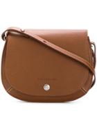 Longchamp Flap Hobo Shoulder Bag - Brown