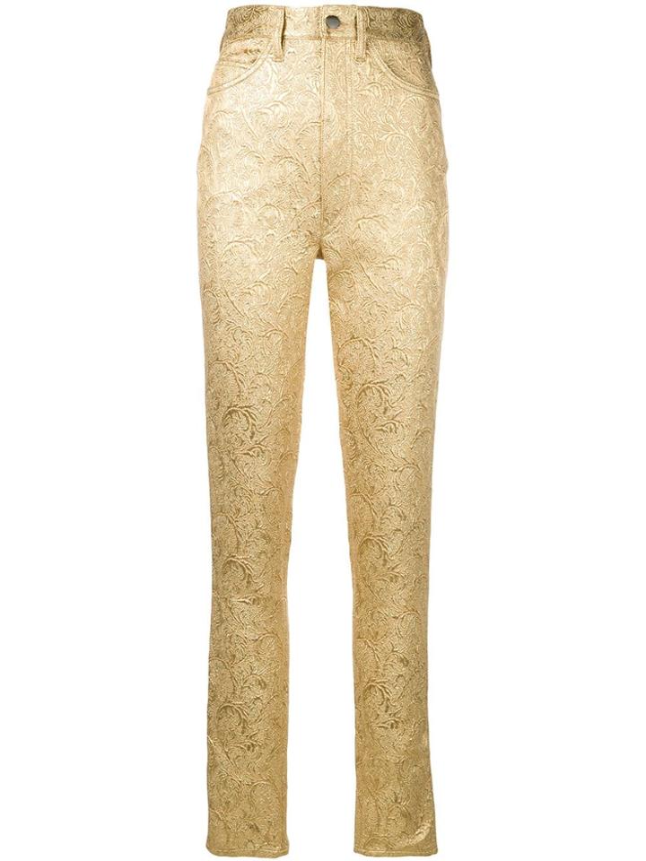 Maison Margiela Baroque Skinny Trousers - Gold