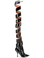 Y / Project High Spiral Boots - Black