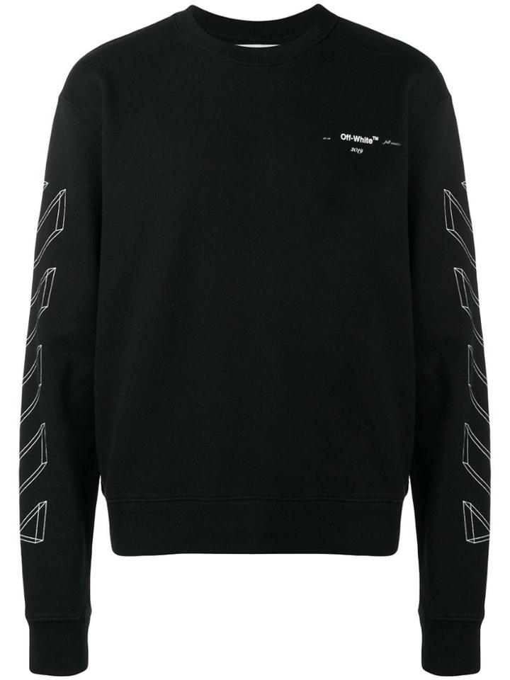 Off-white Outline Print Sweatshirt - Black