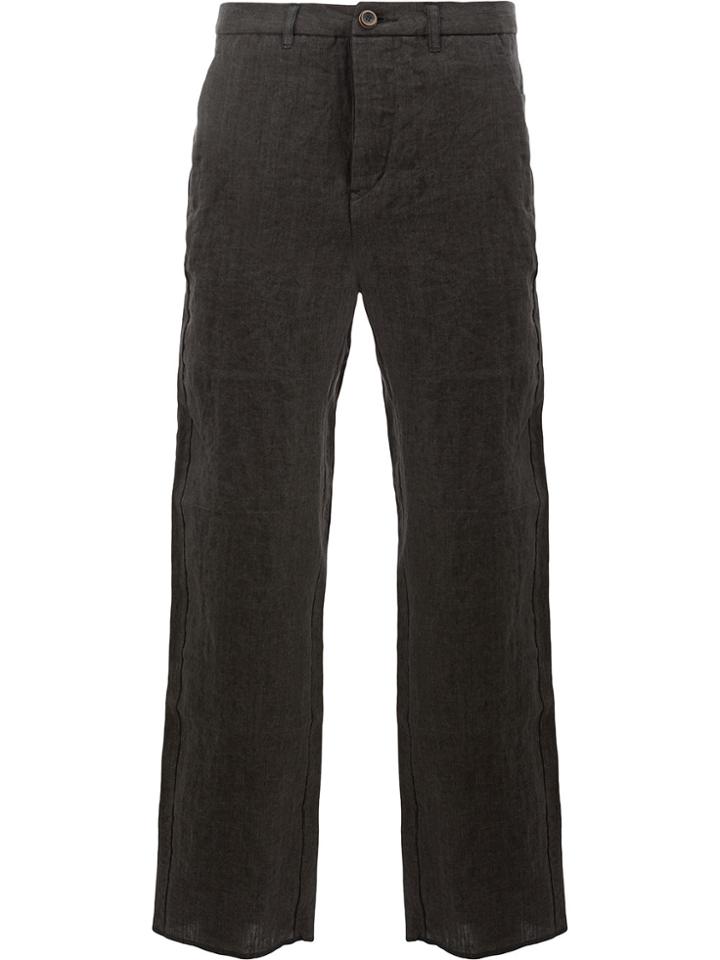 Individual Sentiments Straight Leg Trousers - Black