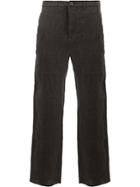 Individual Sentiments Straight Leg Trousers - Black