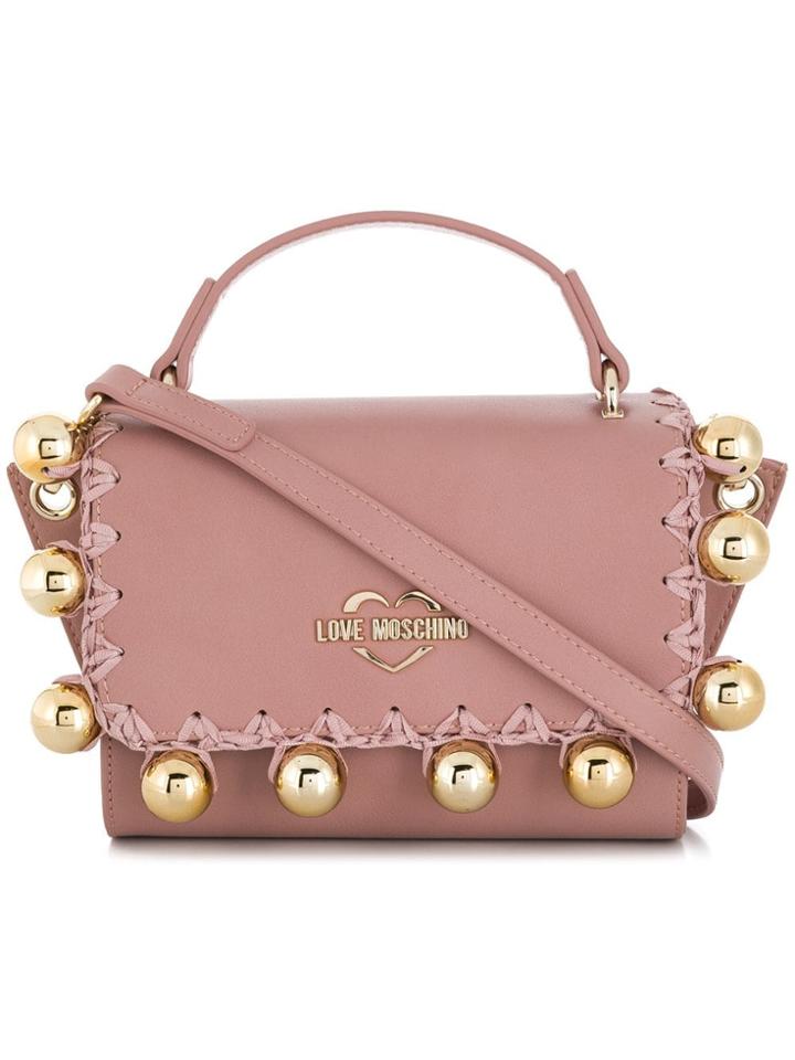 Love Moschino Embellished Shoulder Bag - Pink