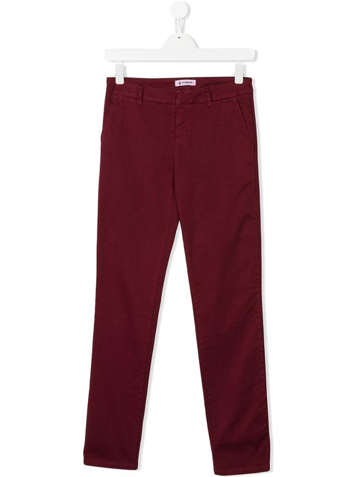 Dondup Kids Slim Fit Chinos - Red
