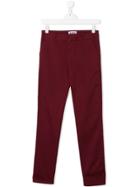 Dondup Kids Slim Fit Chinos - Red