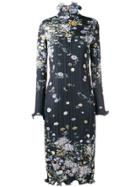 Givenchy Floral Midi Dress - Blue