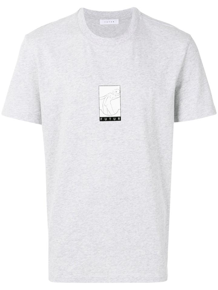 Futur Front Printed T-shirt - Grey
