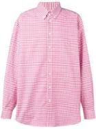 Gucci Oversized Check Shirt - Pink