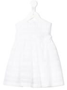 Il Gufo - Flower Appliqué Dress - Kids - Cotton/polyamide - 9 Mth, White