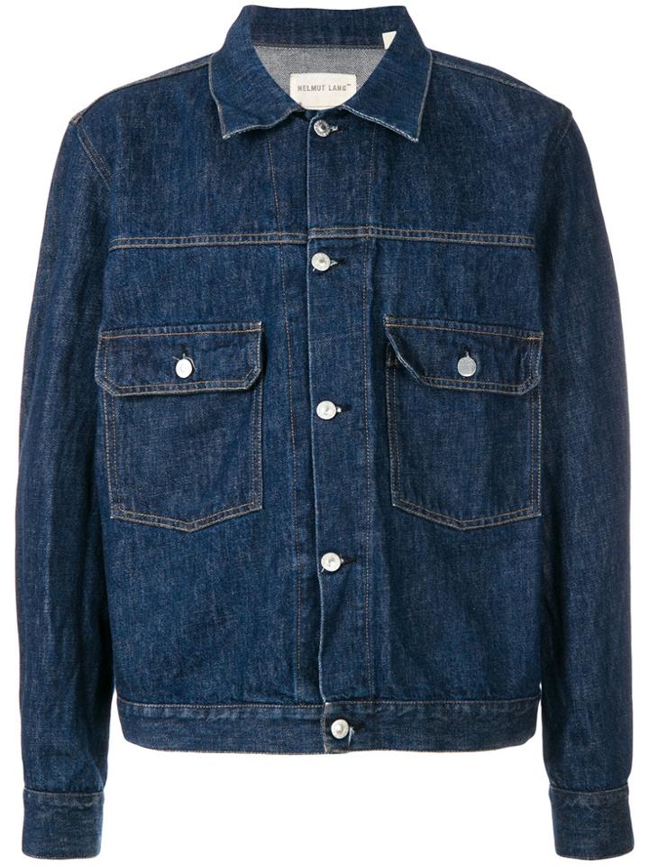 Helmut Lang Vintage 1998 Loose Denim Jacket - Blue