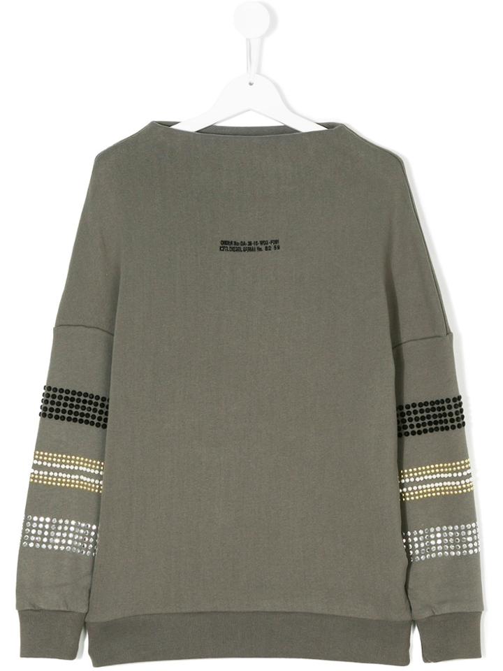 Diesel Kids Boatneck Sweatshirt - Green