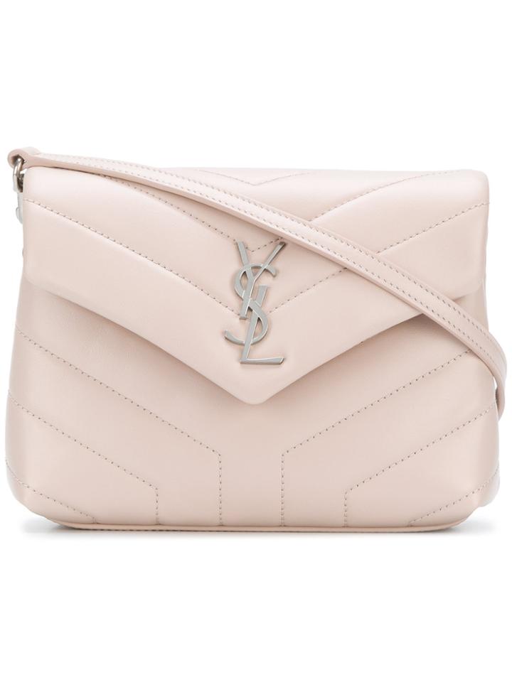 Saint Laurent Loulou Strap Bag - Pink & Purple