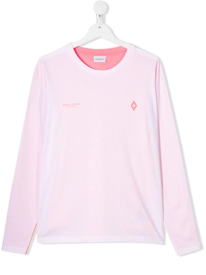 Marcelo Burlon County Of Milan Kids Logo Sweatshirt - Pink