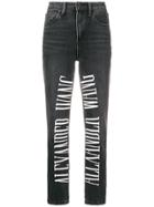 Alexander Wang Embroidered Jeans - Grey