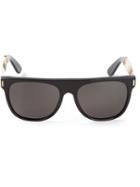 Retrosuperfuture - 'flat Top Francis Gold' Sunglasses - Unisex - Plastic - 57, Black, Plastic
