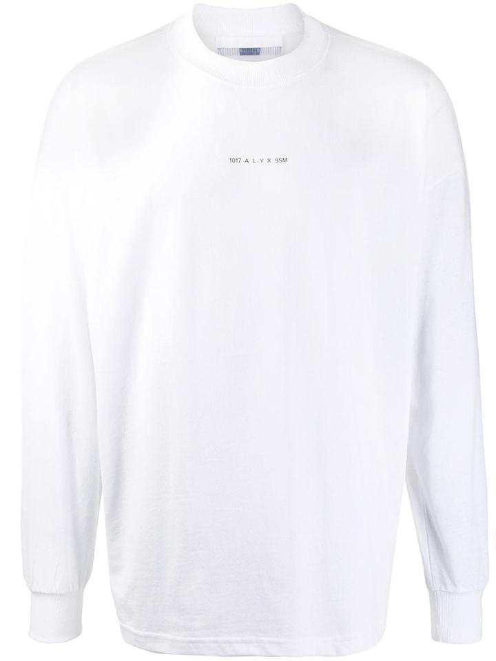 1017 Alyx 9sm Logo Long-sleeve Top - White