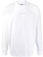 1017 Alyx 9sm Logo Long-sleeve Top - White