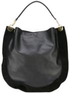 Diane Von Furstenberg Top Handle Tote, Women's, Black, Leather/suede