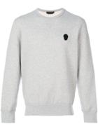Alexander Mcqueen Skull Applique Sweatshirt - Grey