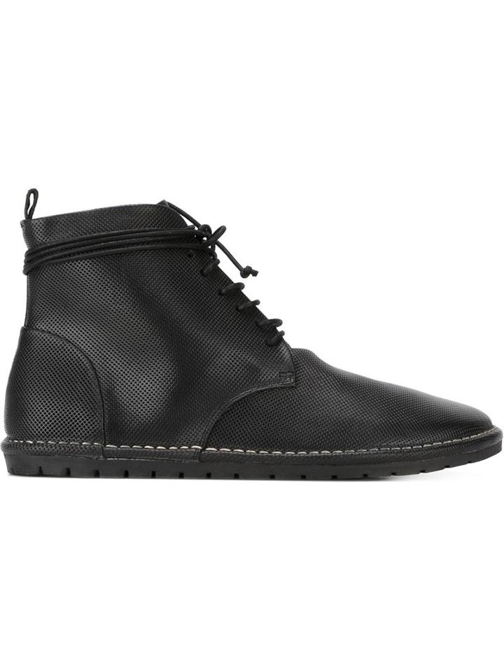 Marsèll Lace-up Ankle Boots, Men's, Size: 41.5, Black, Calf Leather/rubber