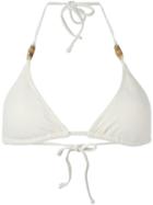 Heidi Klein 'tahiti' Padded Triangle Bikini Top, Women's, Size: Xs, White, Polyester/polyamide/spandex/elastane