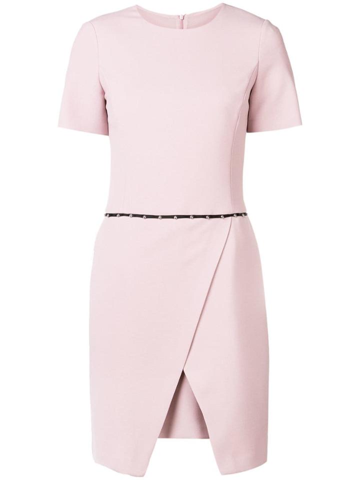 Emporio Armani Wrap Around Stretch Dress - Pink & Purple