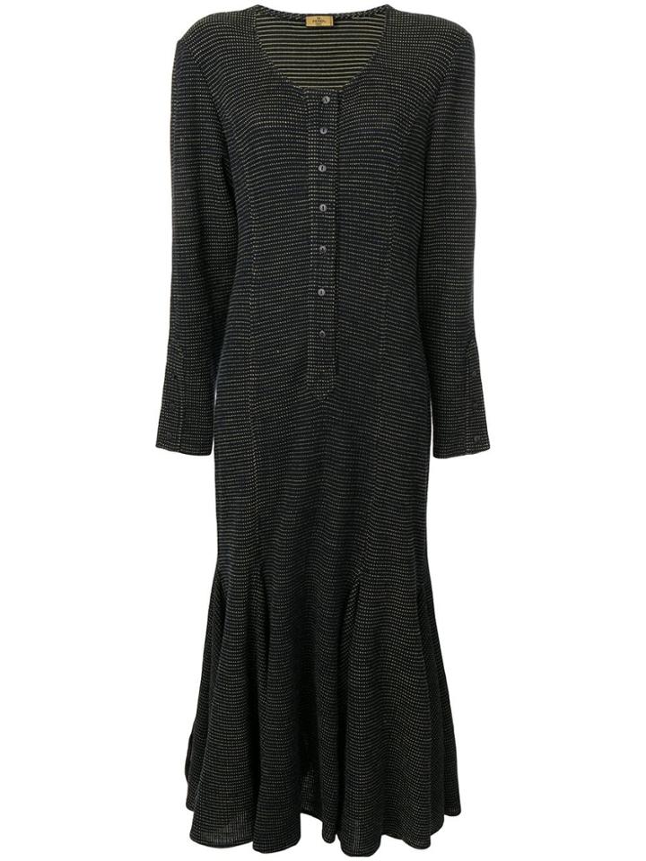 Fendi Vintage Dotted Dress - Blue