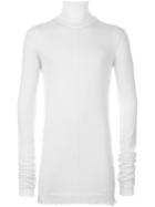 Damir Doma Ribbed Detail Sweater, Men's, Size: Medium, White, Virgin Wool