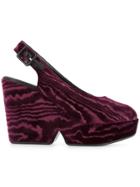 Robert Clergerie Platform Open-toed Sandals - Pink & Purple