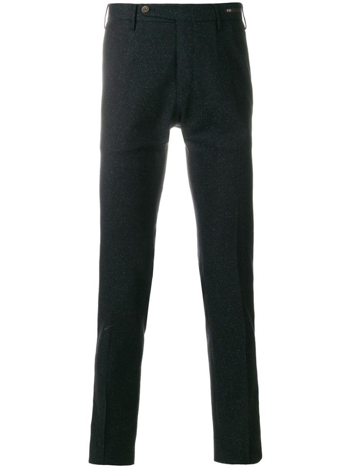 Pt01 Straight-leg Knitted Trousers - Blue