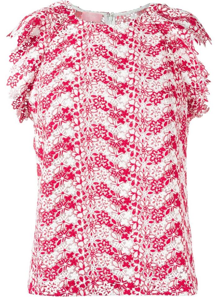 Giamba Embroidered Flower Blouse