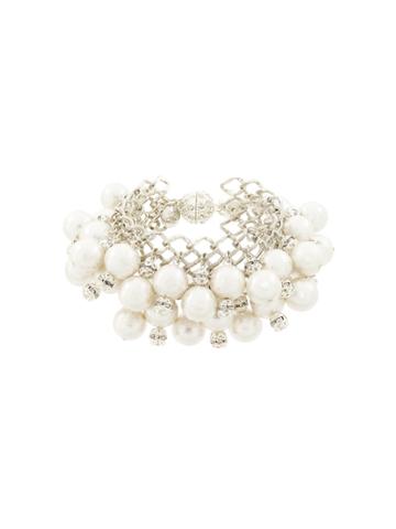 Moy Paris Multi Layer Pearl Bracelet - Metallic
