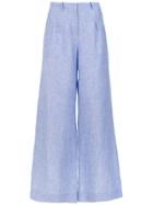 Alcaçuz Flores Trousers - Blue