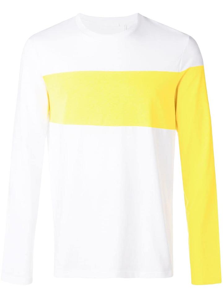 Helmut Lang Long Coloured Arms T-shirt - White