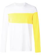 Helmut Lang Long Coloured Arms T-shirt - White