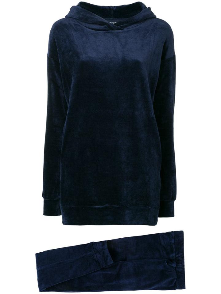 Majestic Filatures Velour Tracksuit - Blue