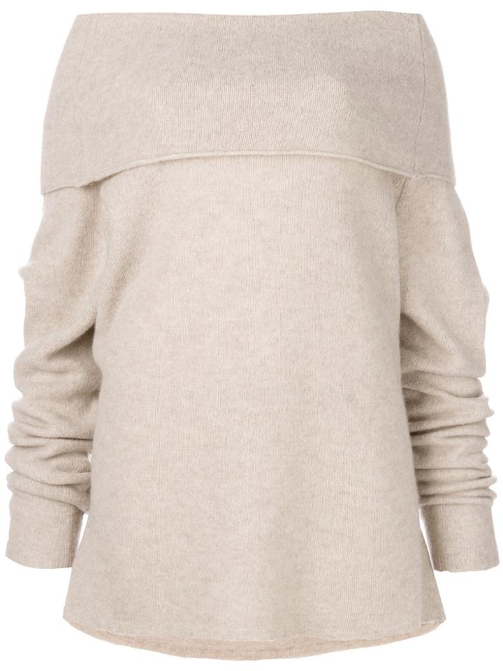 Barena Off-the-shoulder Jumper - Nude & Neutrals