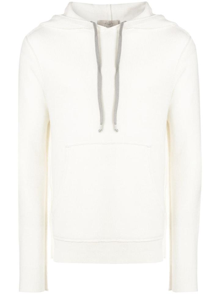 Maison Flaneur Plain Hoodie - White