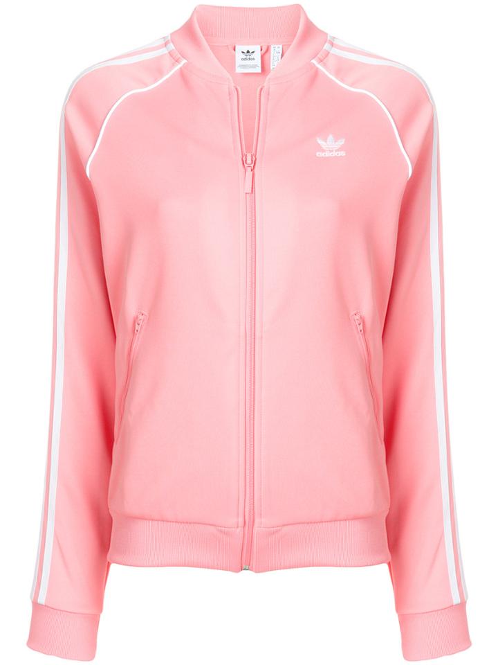 Adidas Zipped Logo Jacket - Pink & Purple